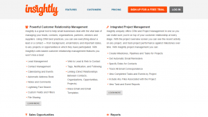 Insightly CRM software